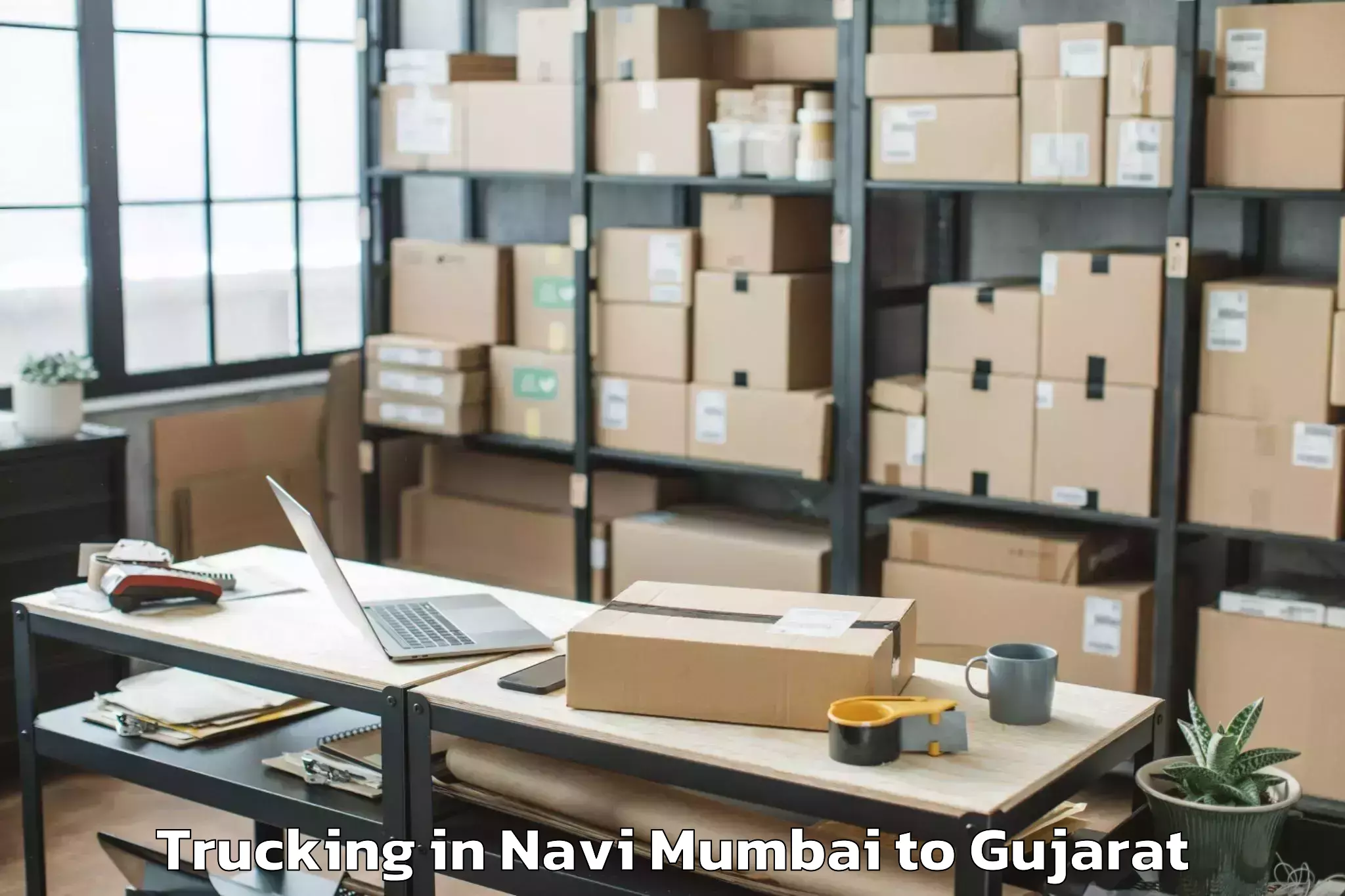 Book Navi Mumbai to Kharod Trucking Online